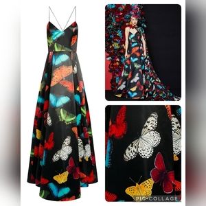Alice + Olivia Butterfly Ball Gown Size 4 Dress